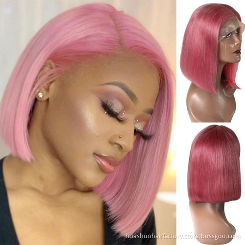 Cheap Colorful Brazilian Human Hair 1b 99j Red Wigs Pre Plucked 13X4 Lace Front Wigs With Baby Hair